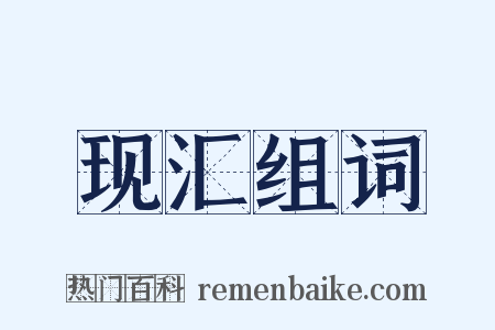 现汇组词是什么意思的图片